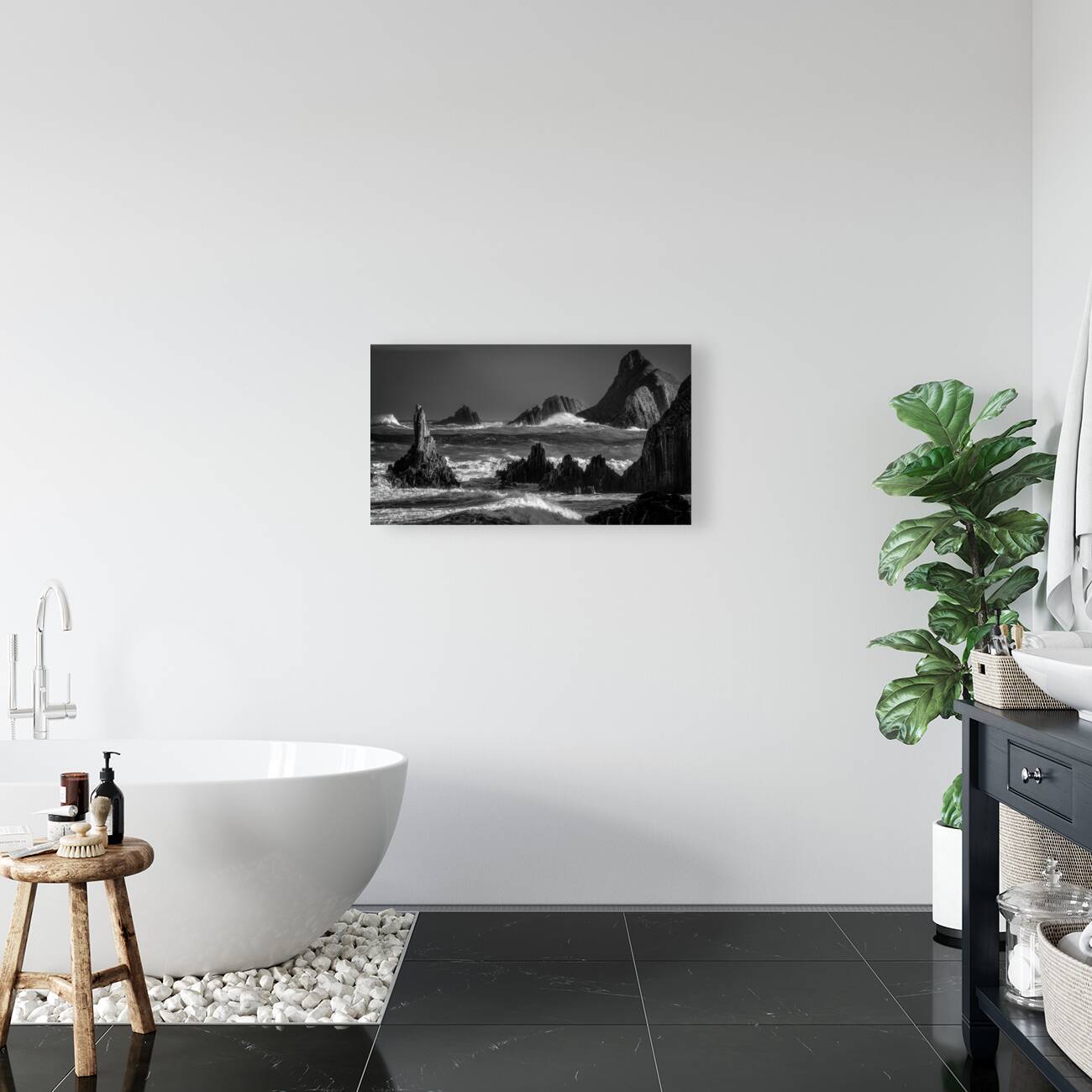 Power of Nature Asturias Black and White Reproduction