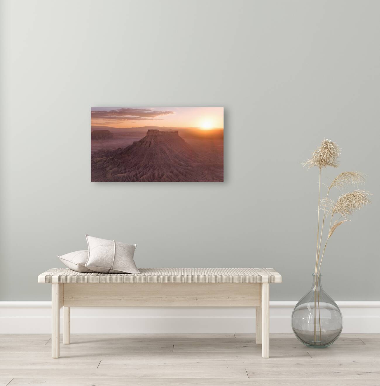 Factory Butte Utah | Sunset Aerial Photo  Reproduction