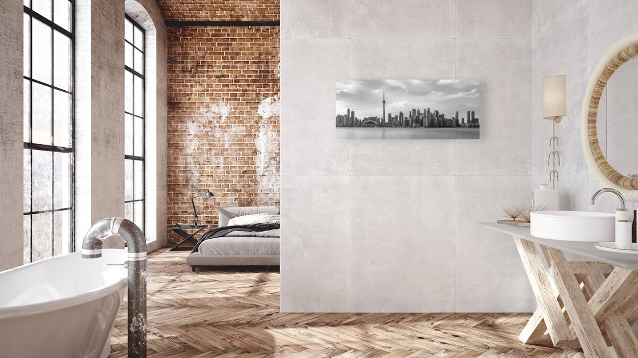 Toronto Cityscape in Monochrome | Reflections and Architecture Reproduction