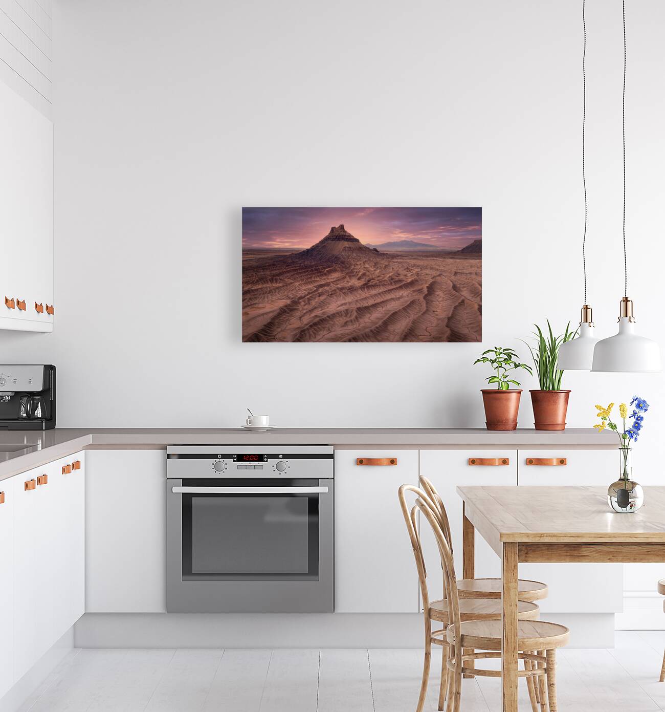 Sunset at Factory Butte | Utah Desert Scenery Wall Art Reproduction