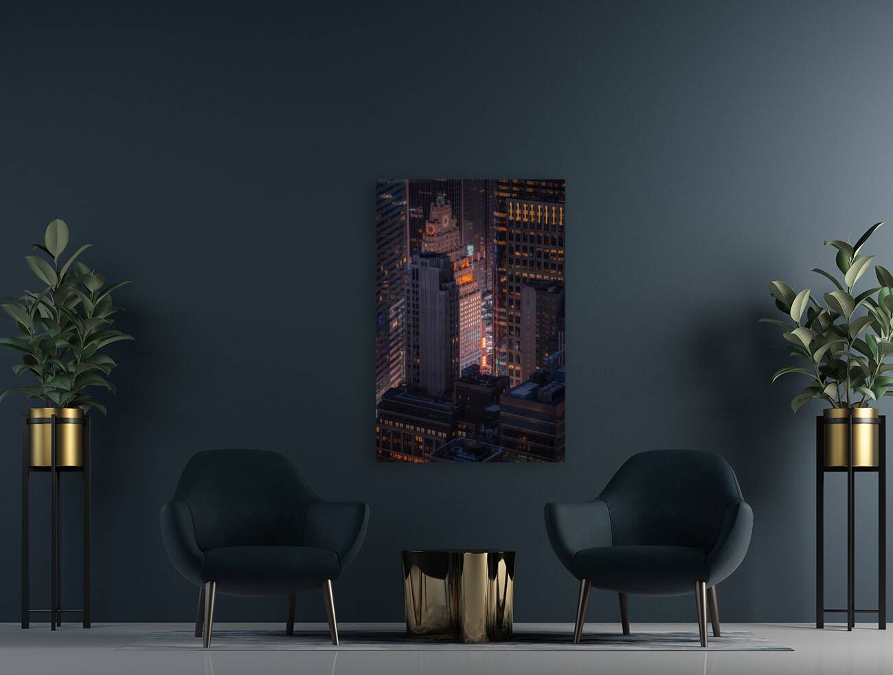 Timeless New York | Aerial View of Times Square from Empire State Building Reproduction