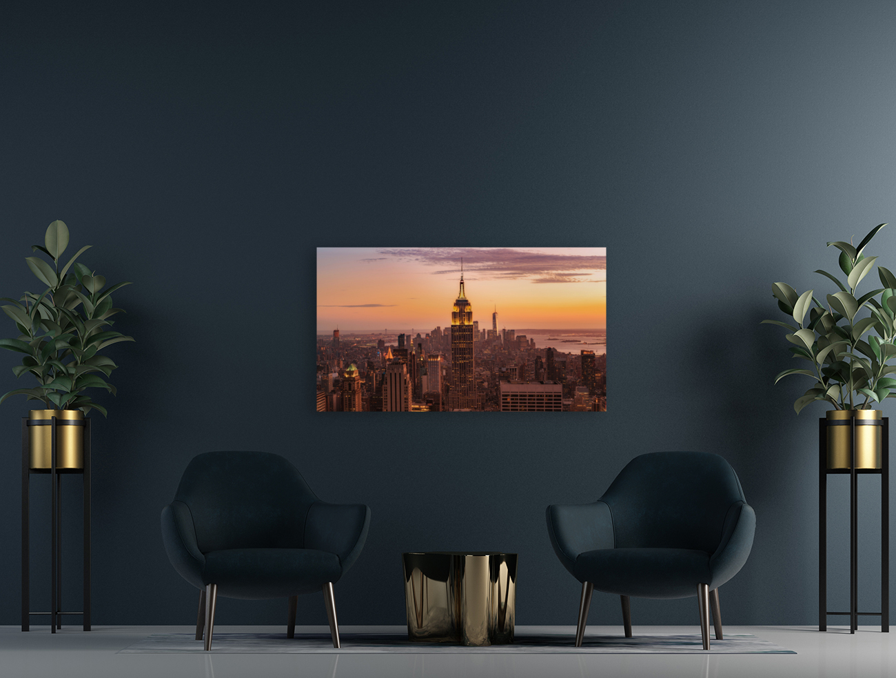 Manhattan From Above Reproduction