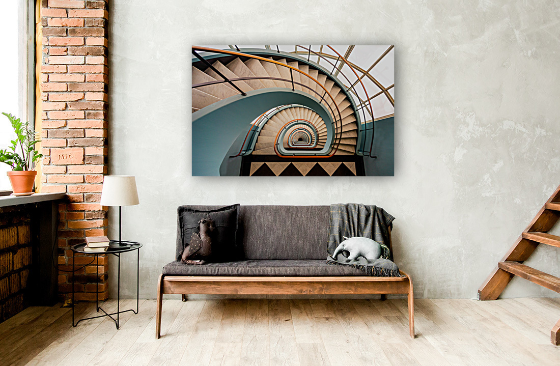 Pastel Stairs Reproduction