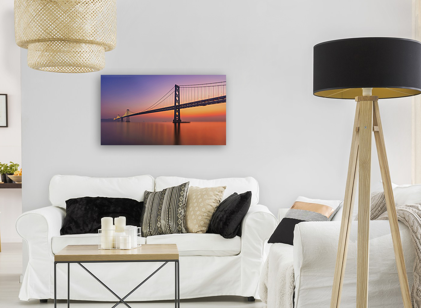 Bay Bridge Sunrise Reproduction
