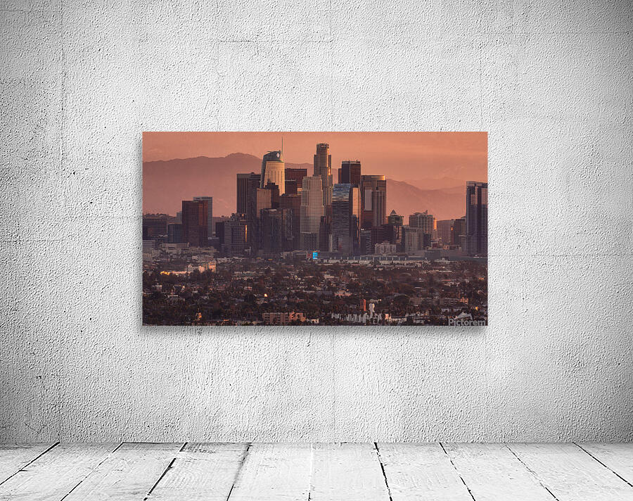 DTLA Los Angeles Skyline at Sunrise Wall Preview