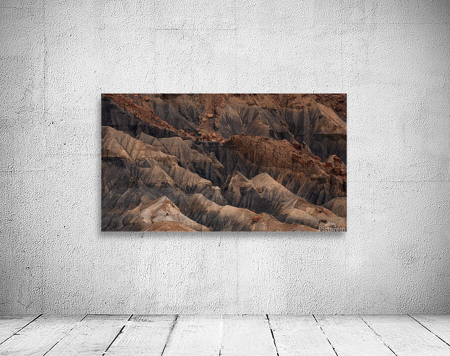 Factory Butte Utah | Erosion and Texture in Desert Landscape Wall Preview