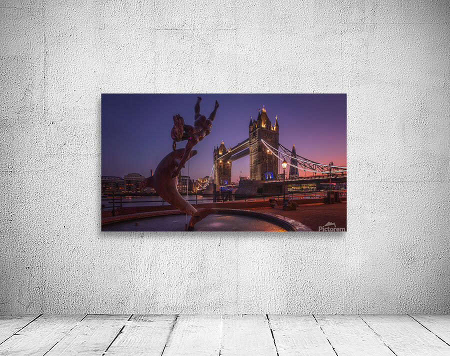Sunset Over Tower Bridge | Iconic London Landmark with Sculpture Wall Preview