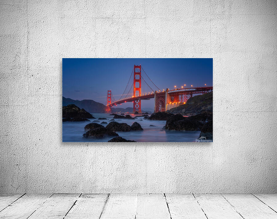 Red & Blue Golden Gate Bridge Wall Preview