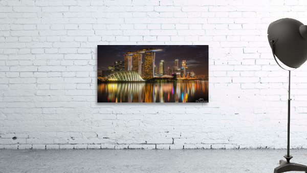 Singapore Skyline Wall Preview