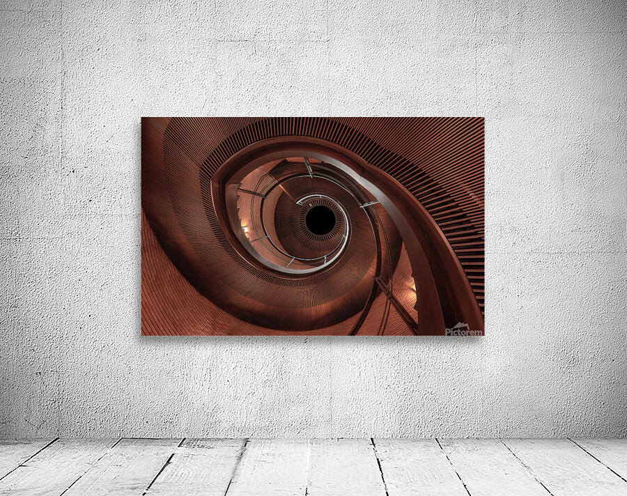 Spiral Staircase Osaka Architectural Print Wall Preview