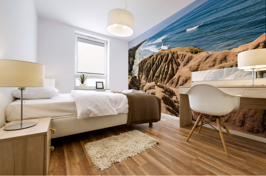 Carlsbad Coastline Mural print