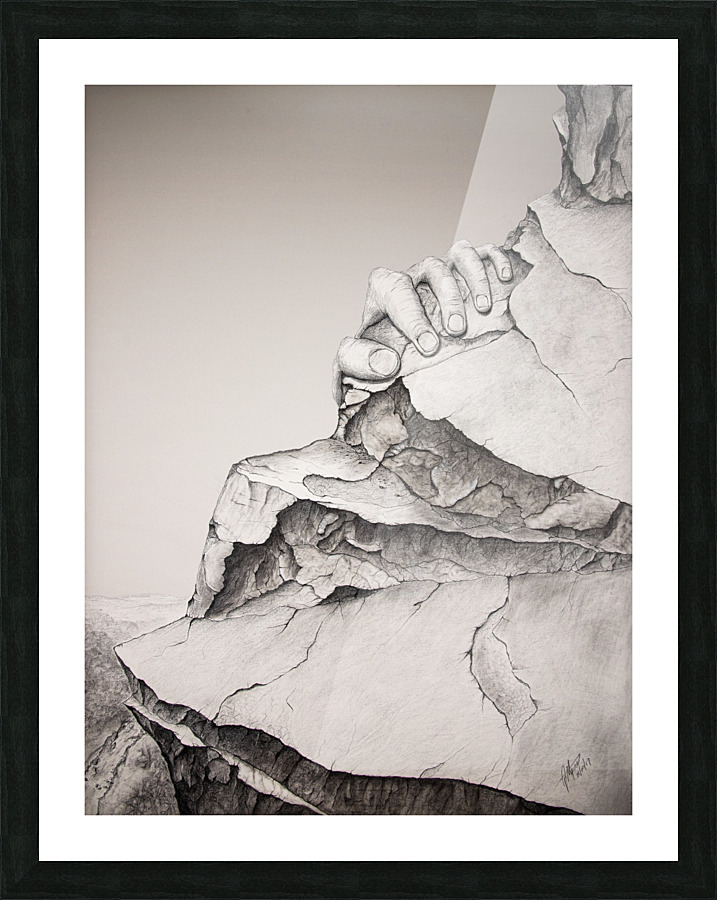 Red Point Picture Frame print