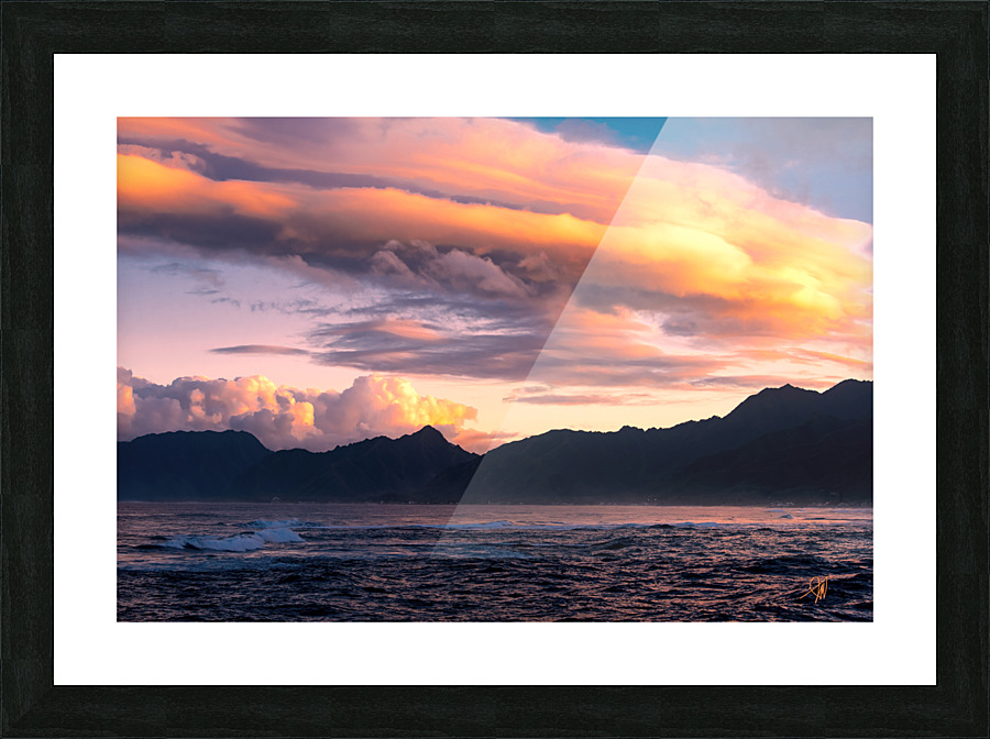 Koolau Sunset Picture Frame print