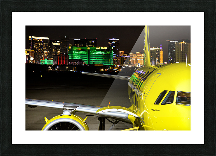 Las Vegas arrival Picture Frame print