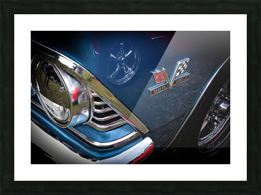 Chevy Cross flags Picture Frame print