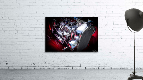 Hot Red Pickup Wall Preview