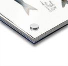 1. Dace Cyprinus Leuciscus 2. Spirling Cyprinus Aphya 3. Hatchet-Belly Gasteropelecus Acrylic print