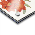 Red lily in vintage style Acrylic print