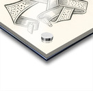 Vintage icon. 1888 edition Lornement Polychrome by Albert Racine 1825–1893. Acrylic print