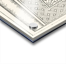 Interlaced pattern. 1888 edition Lornement Polychrome by Albert Racine 1825–1893. Acrylic print