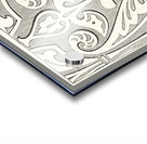 Arabic feather design. 1888 edition Lornement Polychrome by Albert Racine 1825–1893. Acrylic print