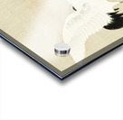 Japanese crane bird on branch of pine 1900 - 1930 by Ohara Koson 1877-1945. Acrylic print