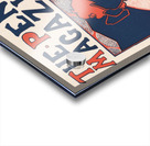 The Penny Magazine 1896 vintage cover of a woman holding a book with chrysanthemum flowers in foreground by Ethel Reed.  Acrylic print