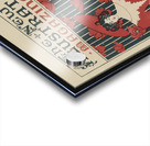 Flowers and a fashionably dressed woman standing and holding copy of the magazine 1890–1900 print by Ethel Reed. Acrylic print