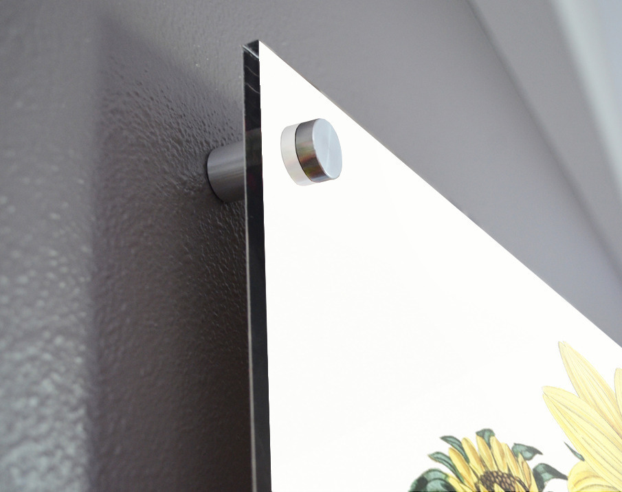 Trumpet stalked sunflower from Edwards Botanical Register 1829-1847  by Sydenham Edwards John Lindley and James Ridgway. Acrylic print of