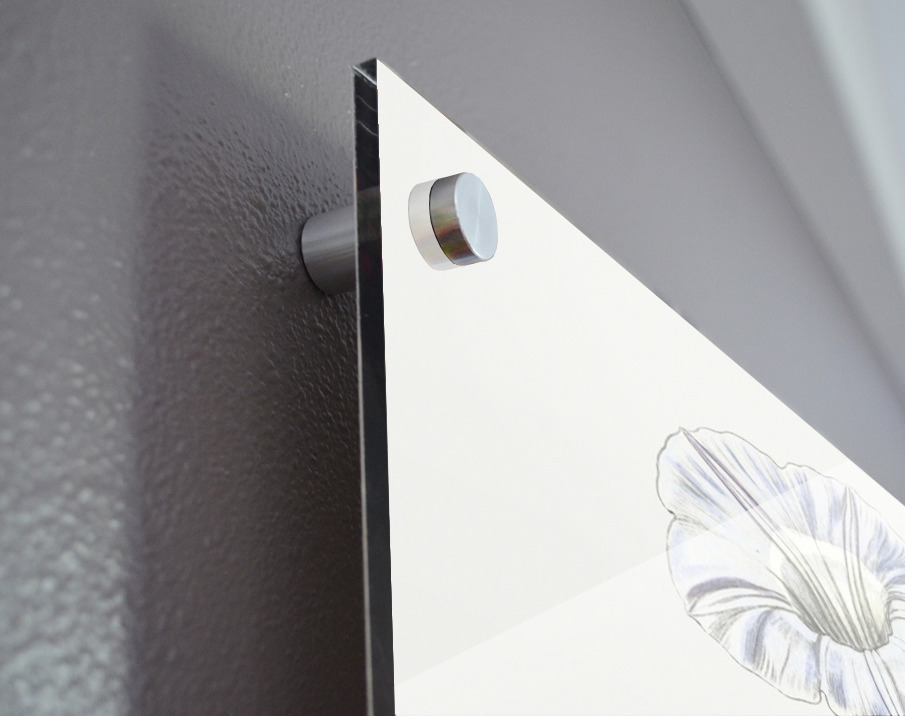 Sky blue alona from Edwards Botanical Register 1829-1847  by Sydenham Edwards John Lindley and James Ridgway. Acrylic print of