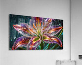 Majestic Glass Lily Flower By ISHISH Acrylic Print