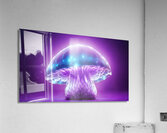 Purple Moon  Mushroom By ISHISH Acrylic Print