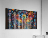 A Stained Glass Crystalline Rainbow Phoenix By ISHISH Acrylic Print