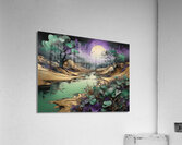 A Luxurious  Golden Brown Valley By ISHISH Acrylic Print