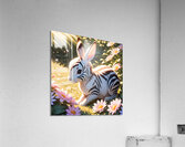 Zebra Stripe Rabbit By ISHISH Acrylic Print