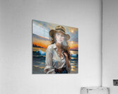 Rugid Lady By ISHISH Acrylic Print