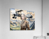 Aviator Amelia Airheart By ISHISH Acrylic Print
