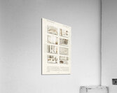 Collection of hand drawing of human skin structure Acrylic Print