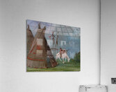 Comanche Lodge of Buffalo Skins Acrylic Print