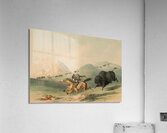 Buffalo Hunt Chasing Back 1844 Acrylic Print