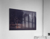 Deer Hunting By Torchlight In Bark Canoes 1846-1848 Acrylic Print