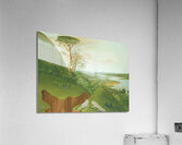 River Bluffs With White Wolves In The Foreground Upper Missouri 1832 Acrylic Print