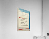 Letters to the Forces and the Merchant Navy Acrylic Print