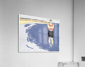 Man standing in the sea 1899 by Edward Penfield Acrylic Print