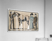 People and horse ca. 1890-1907  by Edward Penfield Acrylic Print