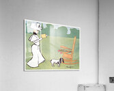 Woman reading in the garden ca. 1890-1907 by Edward Penfield Acrylic Print