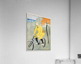 Man riding bicycle 1894 by Edward Penfield. Acrylic Print