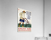 Join the United States school garden armyEnlist now 1918  by Edward Penfield Acrylic Print