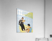 Woman reading in a row boat 1894 by Edward Penfield Acrylic Print