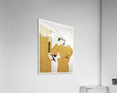 Woman picking up bathing suits 1895 by Edward Penfield Acrylic Print